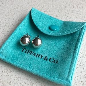 Tiffany & Co. Sterling Silver Ball Earrings 10mm